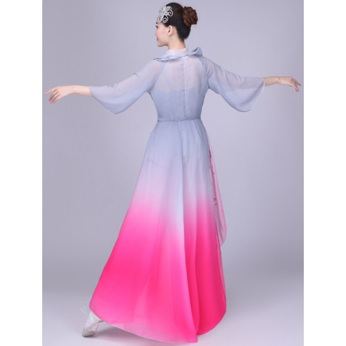 China Chinese folk dance costumes for female competition china drama film traditional ancient fairy photos cosplay dance dresses